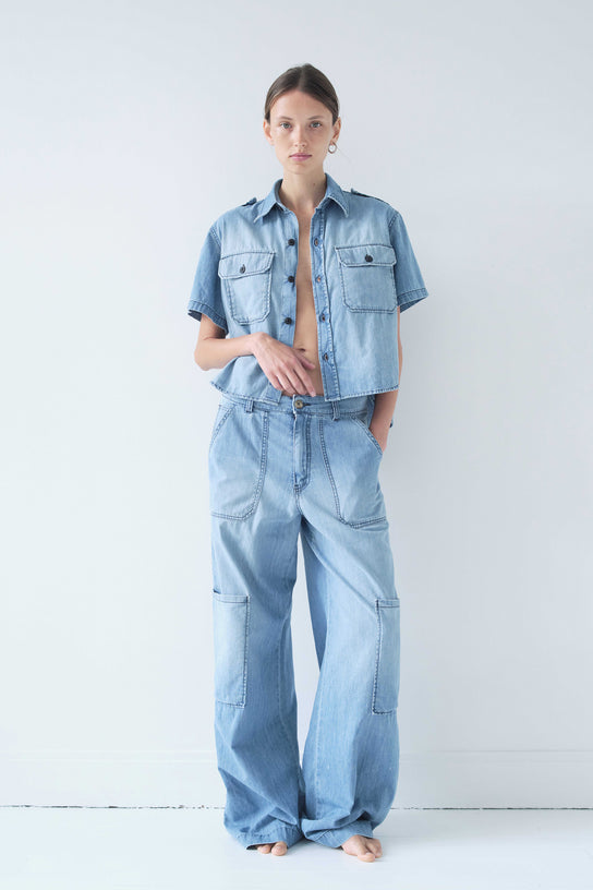 Acquaverde Jean Sander en Denim Léger - Light Used