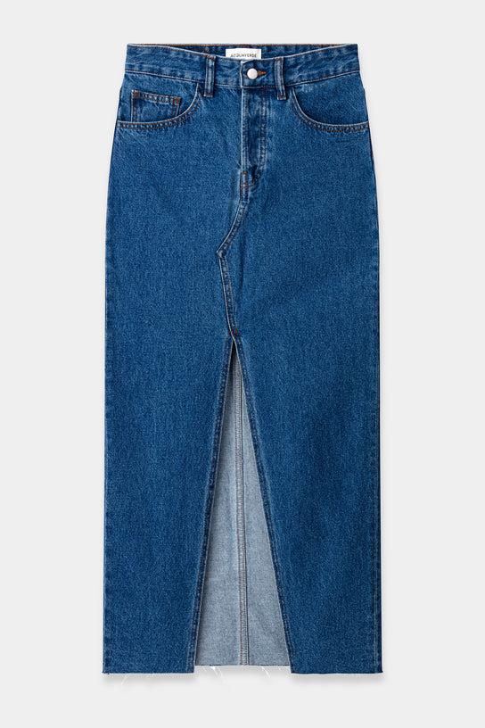 Acquaverde Jupe En Jean Harlow - Vintage Worn