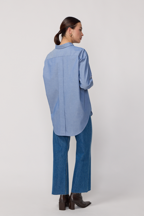 Acquaverde Nouvelle Chemise White Shirt - Indigo