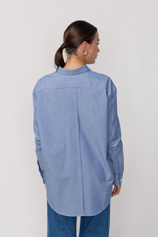 Acquaverde Nouvelle Chemise White Shirt - Indigo