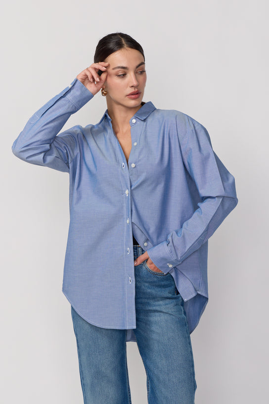 Acquaverde Nouvelle Chemise White Shirt - Indigo