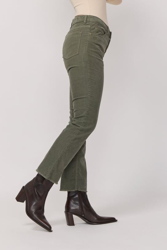 Acquaverde Pantalon Cara En Velours - Military Kaki