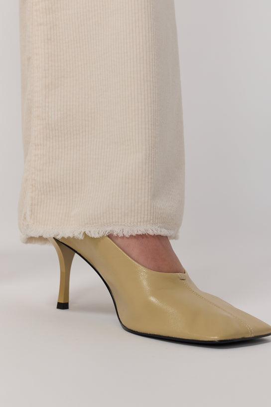 Acquaverde Pantalon Carlotta En Velours - Cream