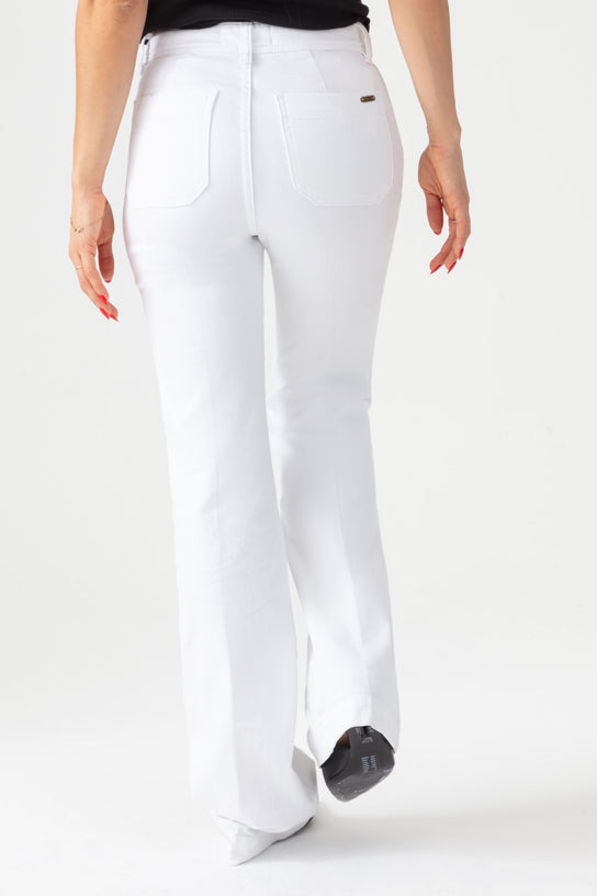 Acquaverde Pantalon Charlotte White