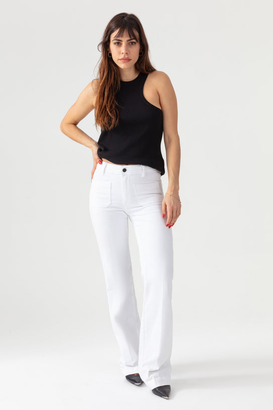Acquaverde Pantalon Charlotte White