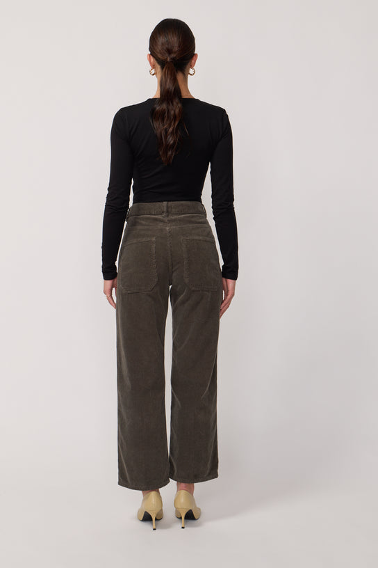 Acquaverde Pantalon Eddy En Velours - Mousse