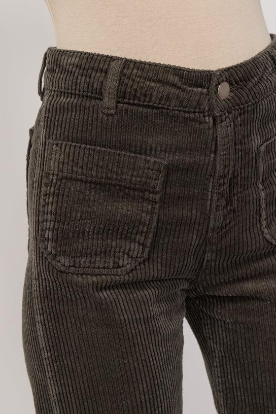 Acquaverde Pantalon Melvil En Velours - Mousse