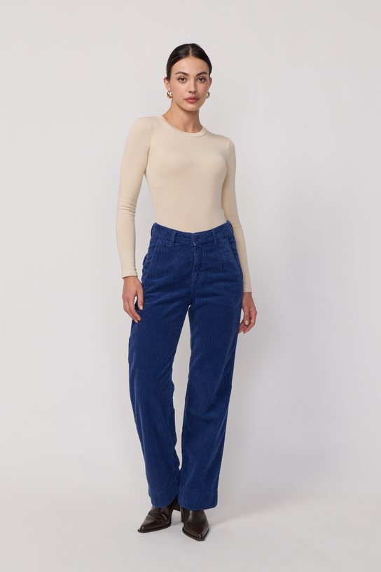 Acquaverde Pantalon Paltrow Velours - Poseidon