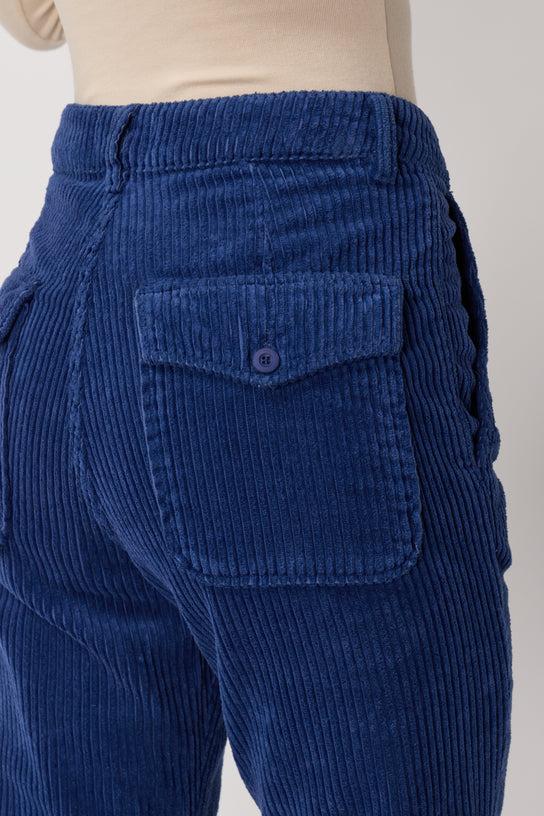 Acquaverde Pantalon Paltrow Velours - Poseidon