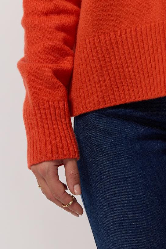 Acquaverde Pull Col Rond Oversize - Poppy