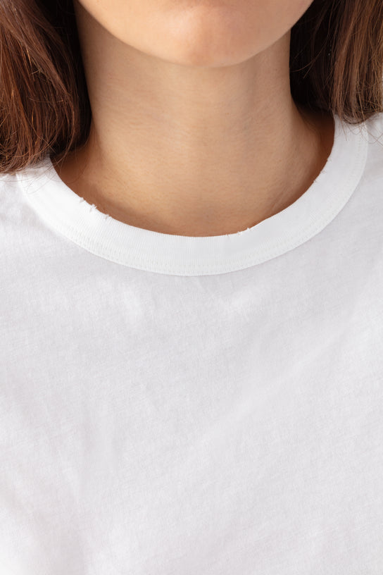 Acquaverde T-shirt Court à Effet Usé - Off White