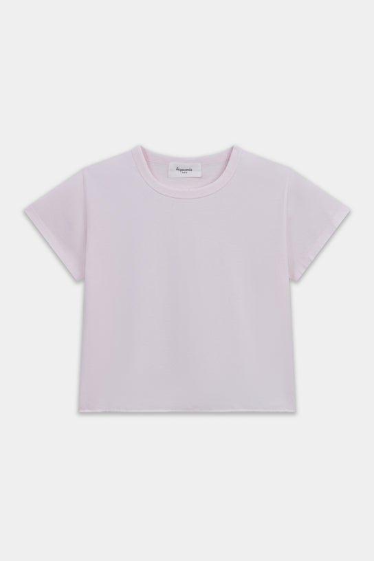 Acquaverde T-shirt Court à Effet Usé - Pale Pink