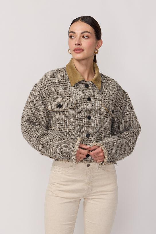 Acquaverde Veste Esmée En Tweed à Carreaux