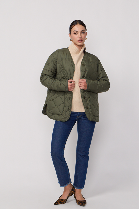 Acquaverde Veste Matelassé Camo - Kaki