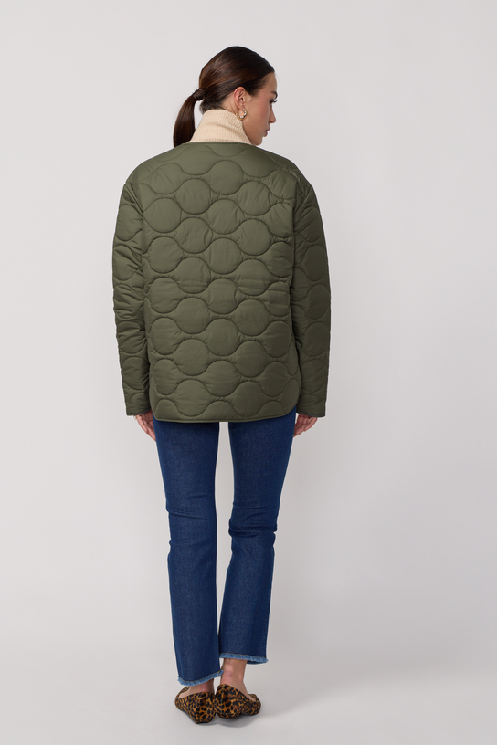 Acquaverde Veste Matelassé Camo - Kaki