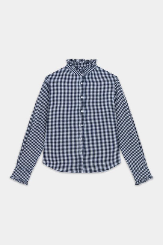 Acquaverde Chemise Gaby - Vichy à Carreaux Navy/ Off White