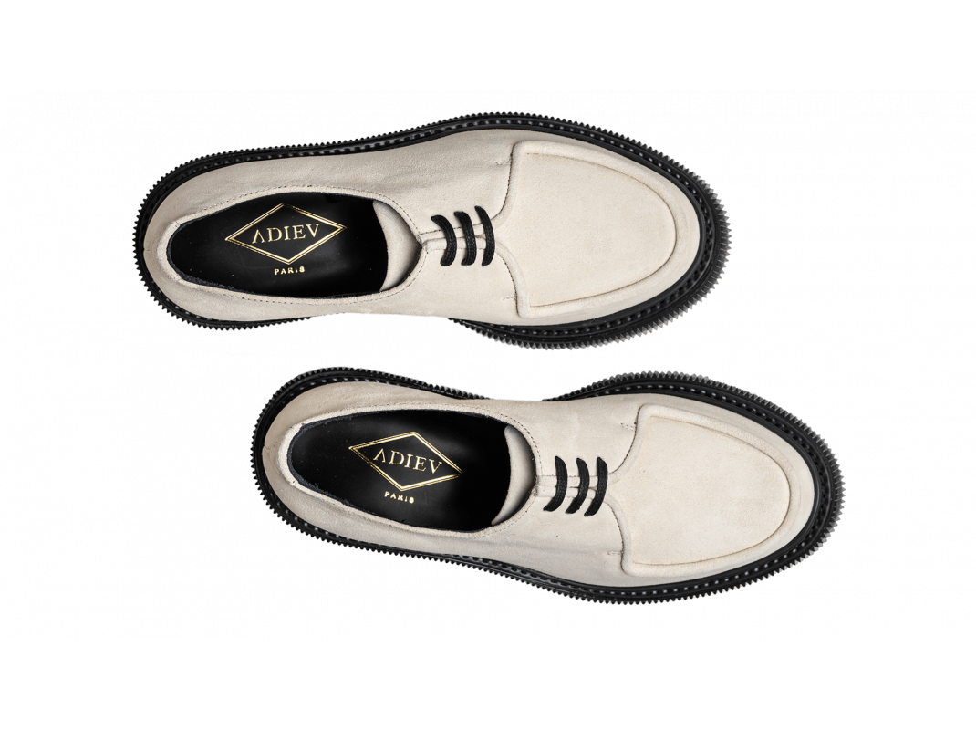 Adieu Paris Type 124 Homme - Suede Ivoire