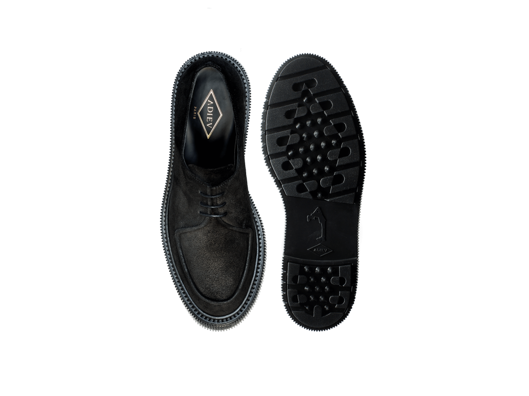 Adieu Paris Type 124 Homme - Suede Noir