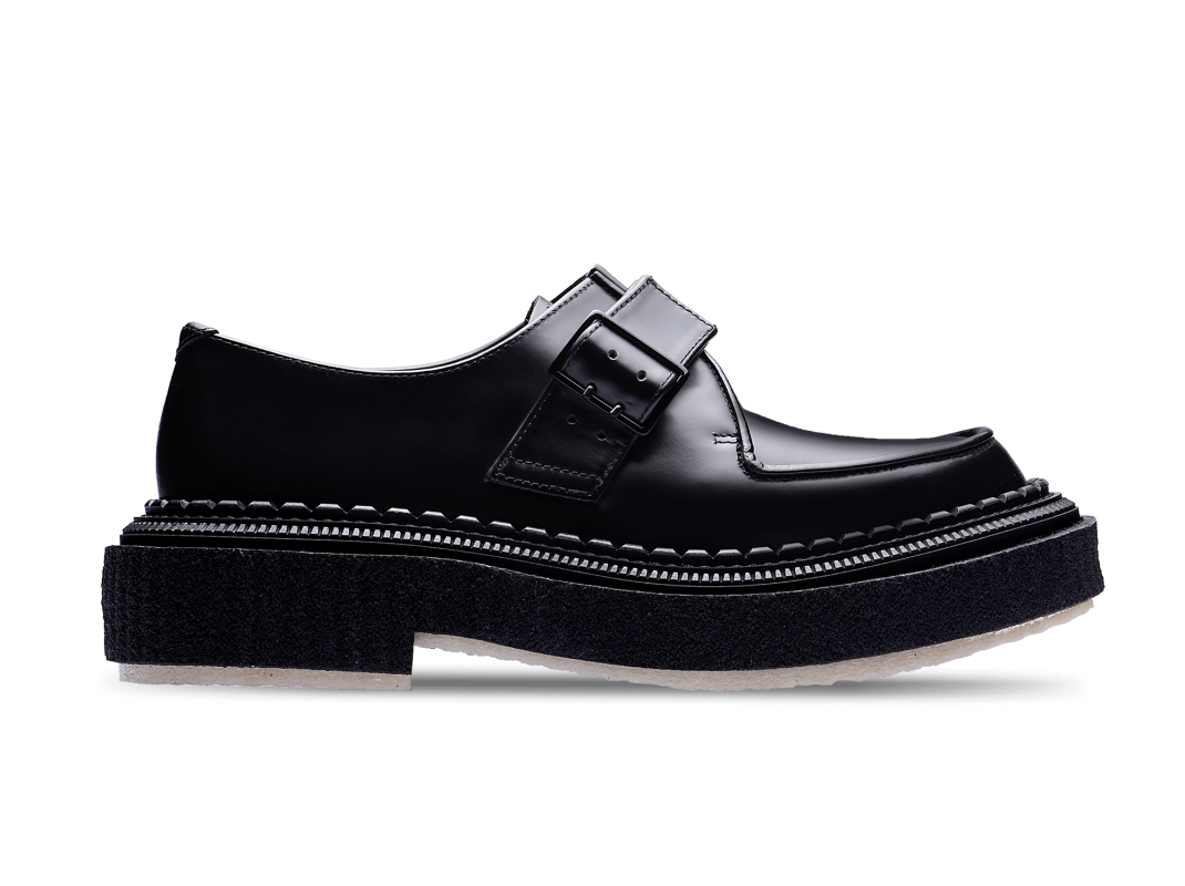 adieu paris Type 136 Semelle crêpe Homme - Noir