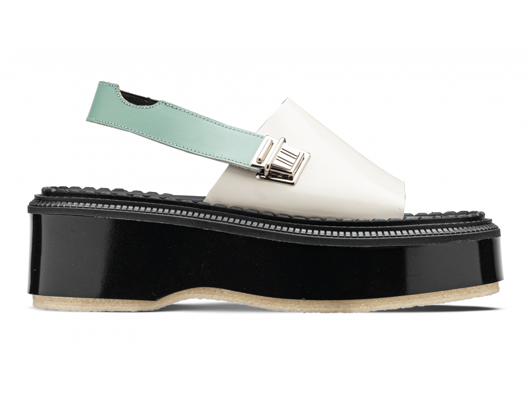 adieu paris Type 200 Femme - Ivoire et pistache