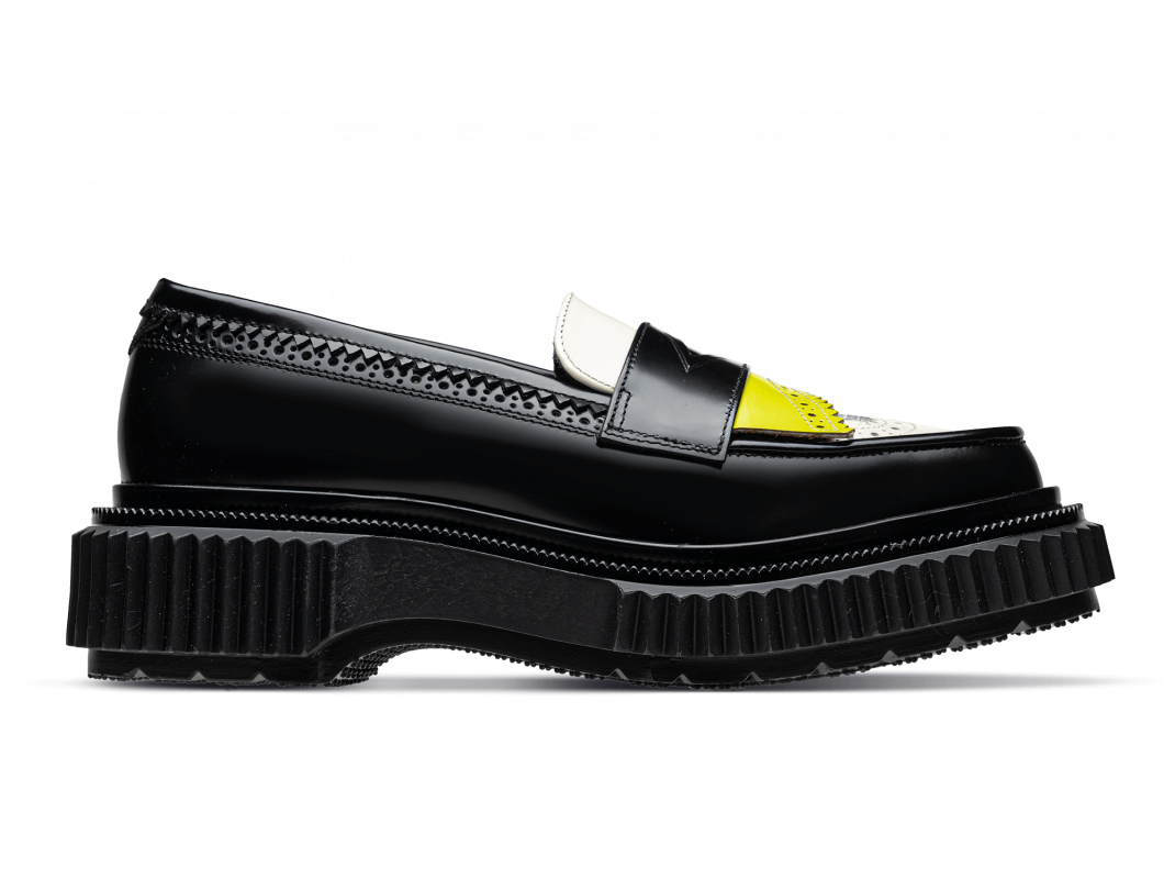 adieu paris Type 203 Homme - Noir ivoire et citron