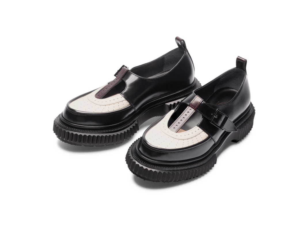 Adieu Paris Type 204 Femme - Noir Ivoire Et Bordeaux