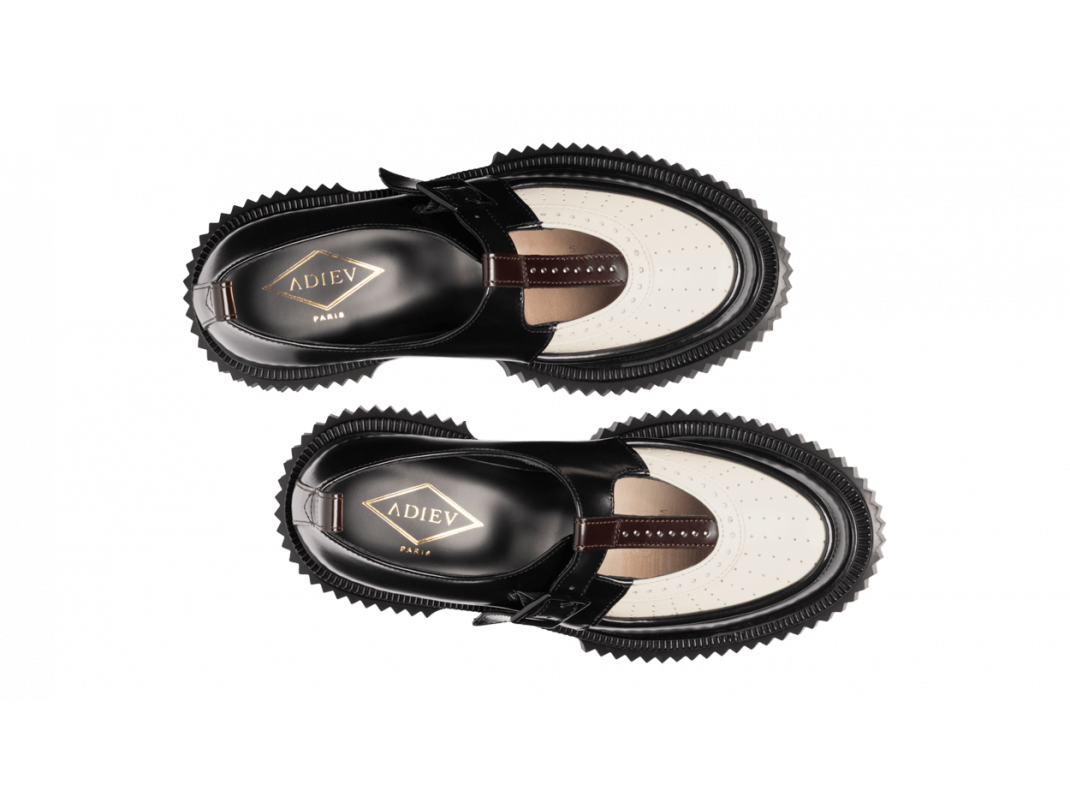 Adieu Paris Type 204 Femme - Noir Ivoire Et Bordeaux