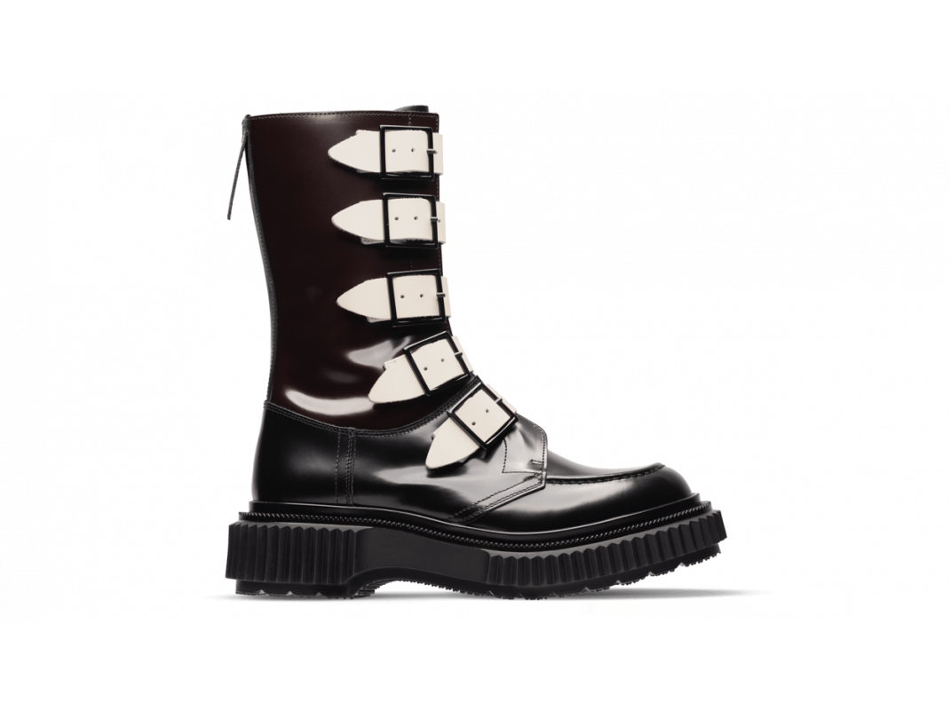 adieu paris Type 208 Homme - Noir bordeaux et ivoire