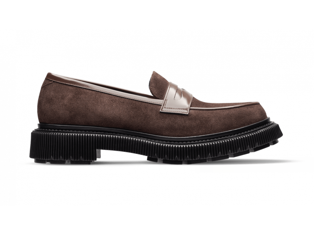 adieu paris Type 159 Homme - Daim et cuir terre foncée