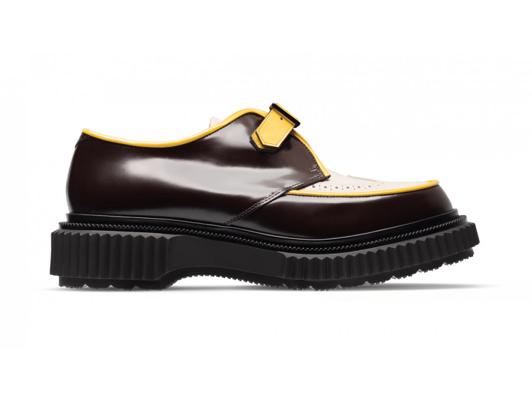 adieu paris Type 198 Homme - Bordeaux ivoire et jaune