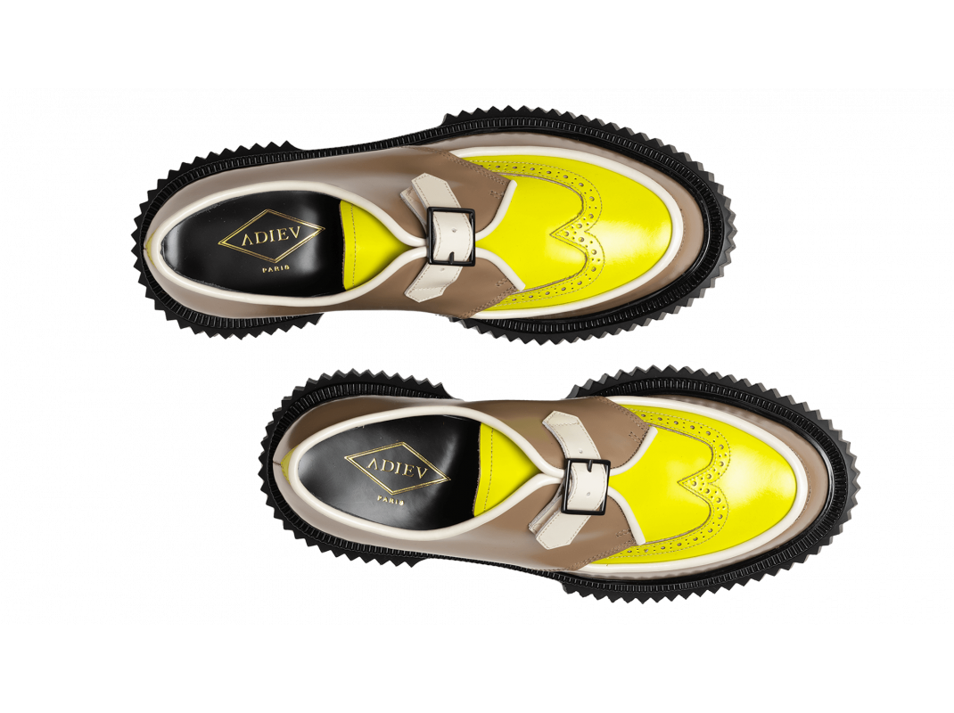 Adieu Paris Type 198 Homme - Cappuccino Citron Et Ivoire