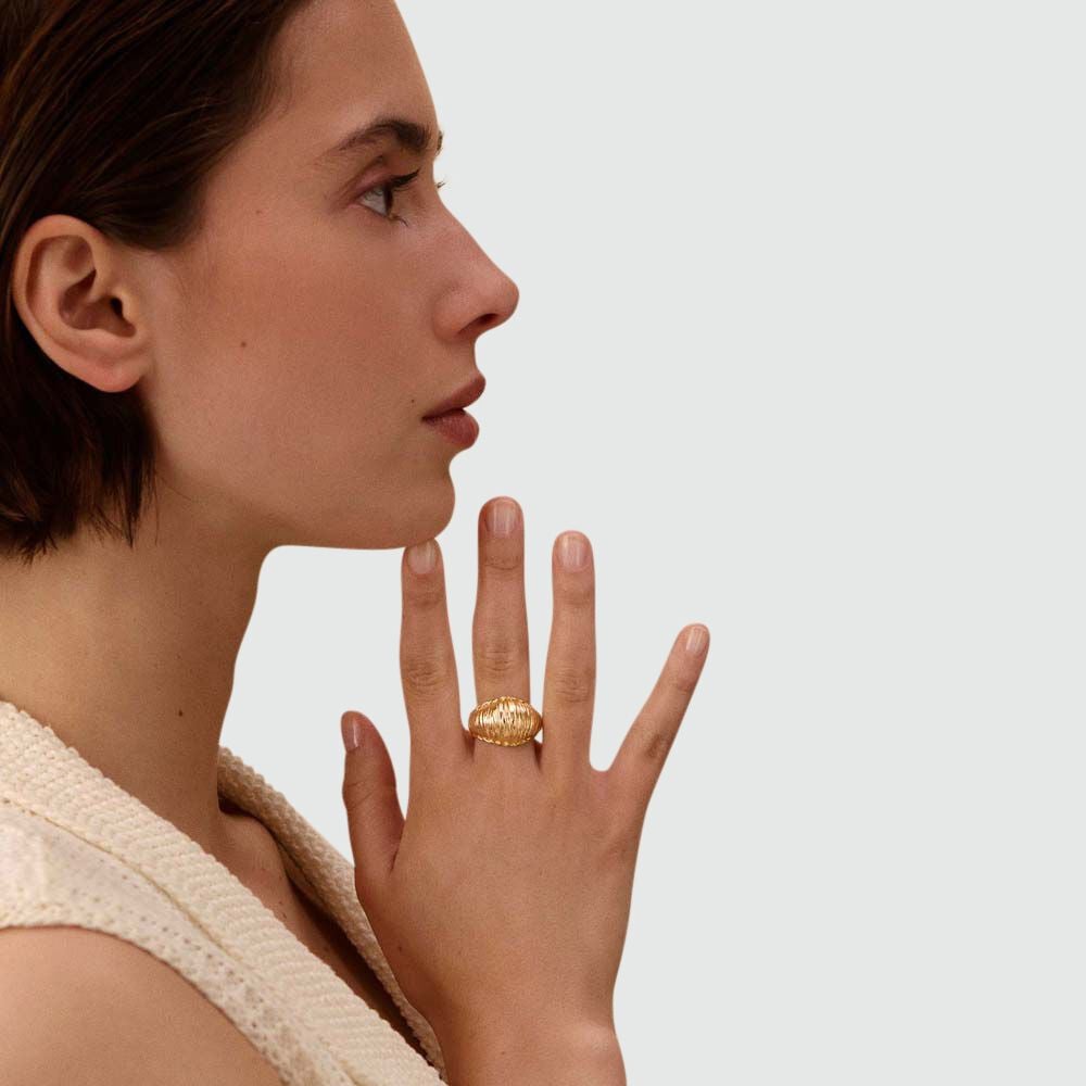 Agatha Bague Ajustable TRESSE - Doré 02280263-157-57