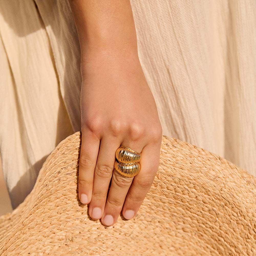 Agatha Bague Ajustable TRESSE - Doré 02280263-157-57