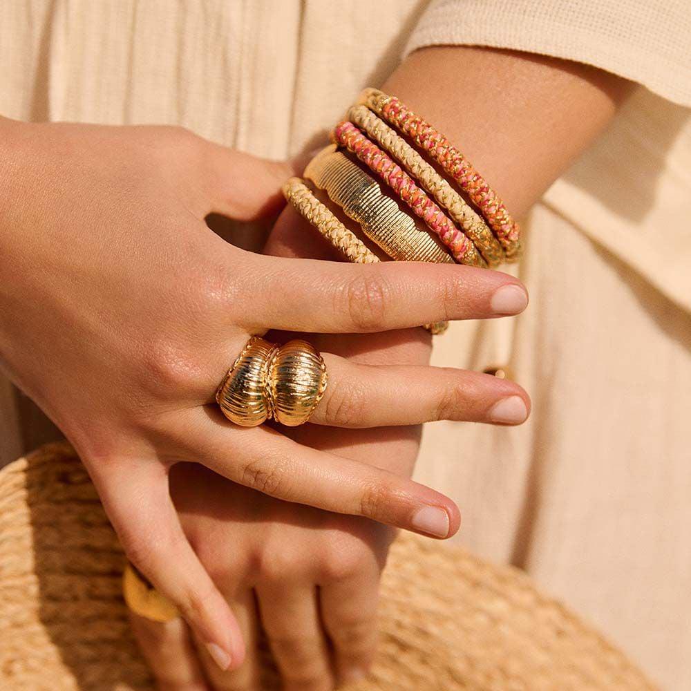 Agatha Bague Ajustable TRESSE - Doré 02280263-157-57