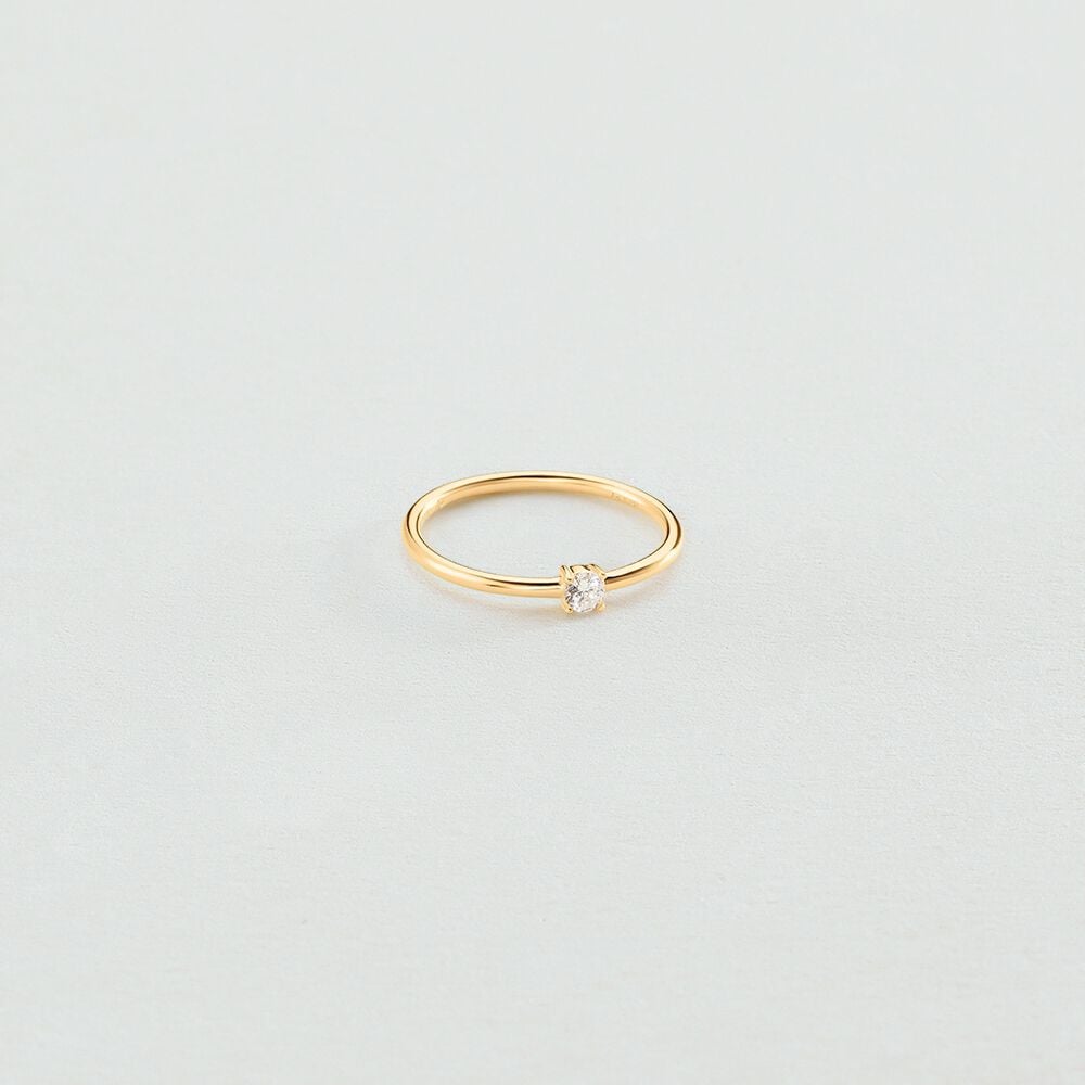 Agatha Bague fine SOL - Cristal / Doré 02290053-137-50