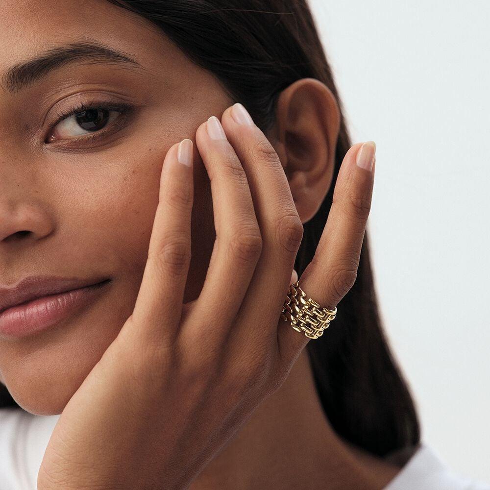 Agatha Bague Large MINUIT - Doré 02280033-157-GM