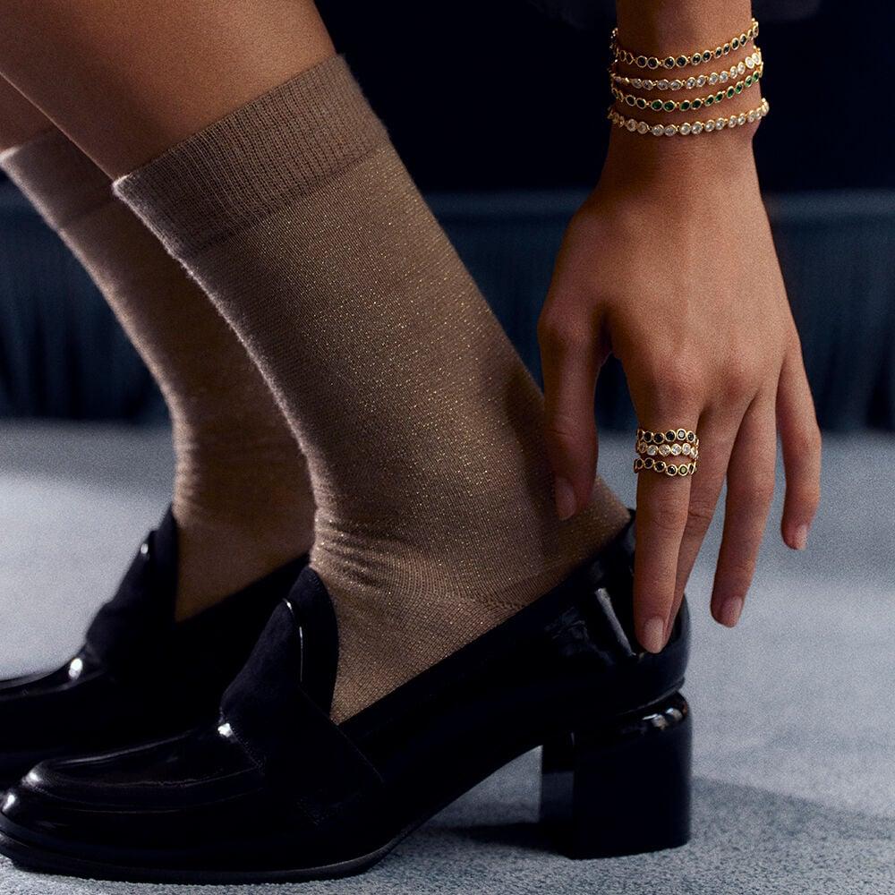 Agatha Bague Fine ADAMAS - Cristal / Doré 02280071-137-56