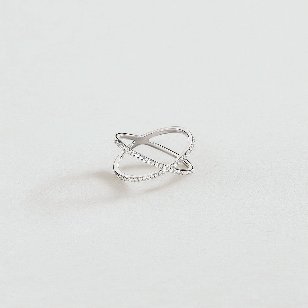 Agatha Bague fine BARSHINE - Cristal / Argenté 02220522-136-50