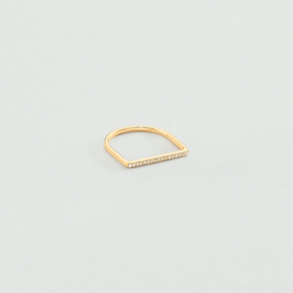 Agatha Bague fine BARSHINE - Cristal / Doré 02290052-137-50