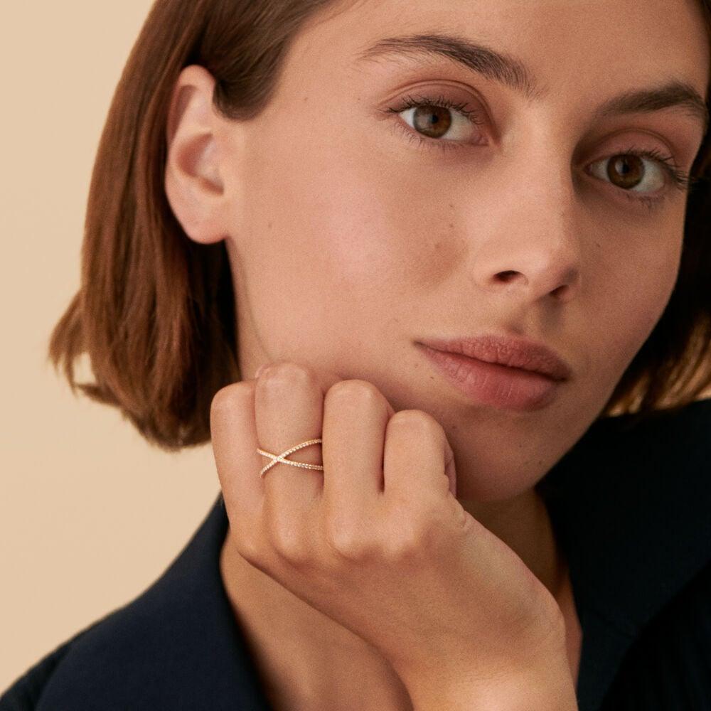 Agatha Bague Fine BARSHINE - Cristal / Doré 02290063-137-50