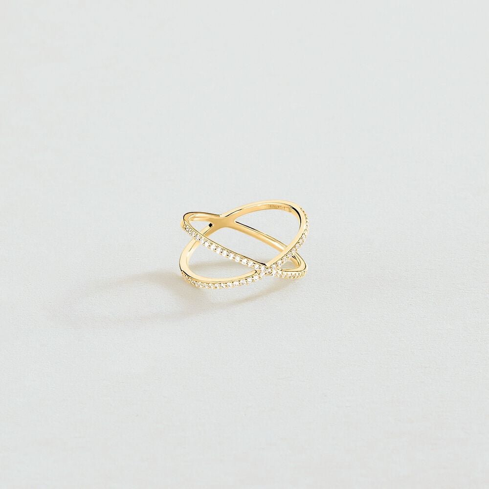 Agatha Bague fine BARSHINE - Cristal / Doré 02290063-137-50