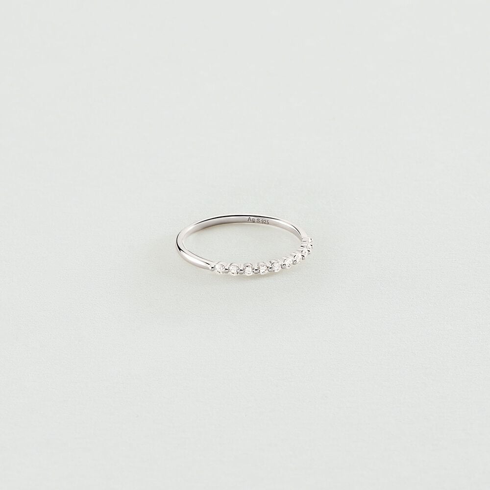 Agatha Bague fine BELOVED - Cristal / Argenté 02220490-136-50