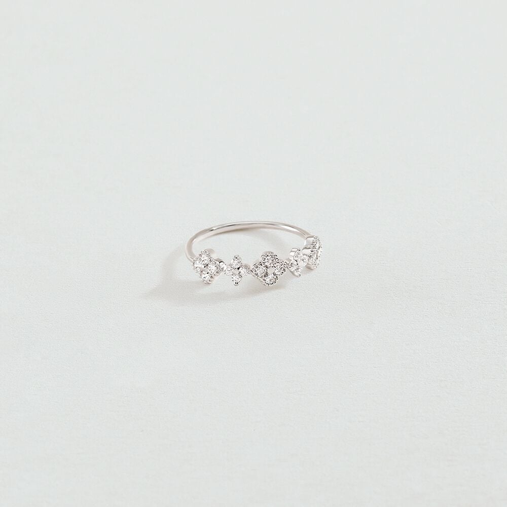 Agatha Bague fine BELOVED - Cristal / Argenté 02220510-136-52