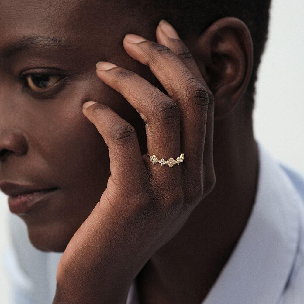 Agatha Bague Fine BELOVED - Cristal / Doré 02290045-137-52