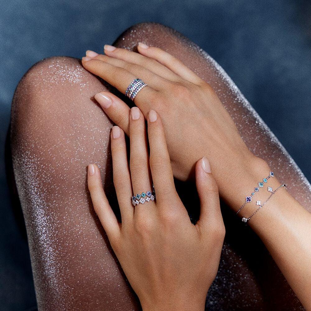 Agatha Bague Fine BELOVED - Multicolore / Argenté 02220510-255-52