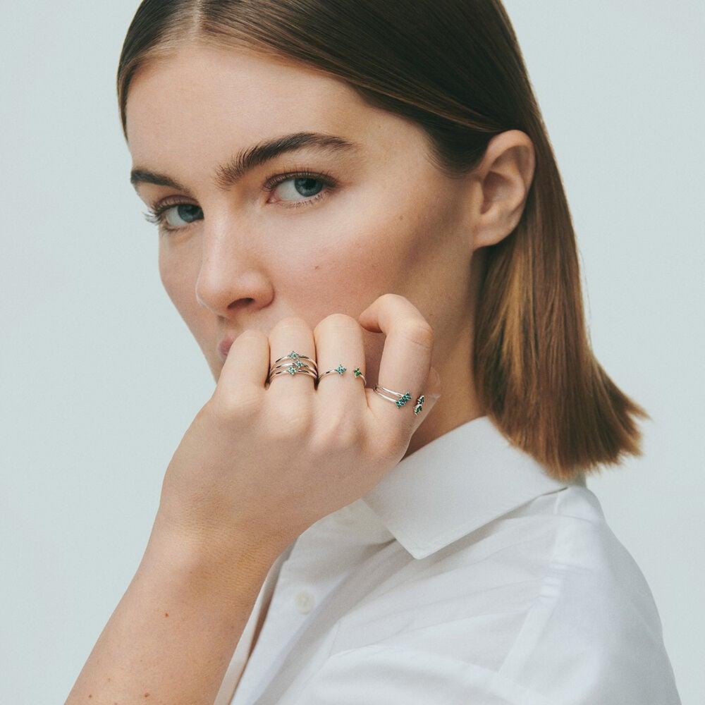 Agatha Bague Fine BELOVED - Multicolore / Argenté 02220529-255-52