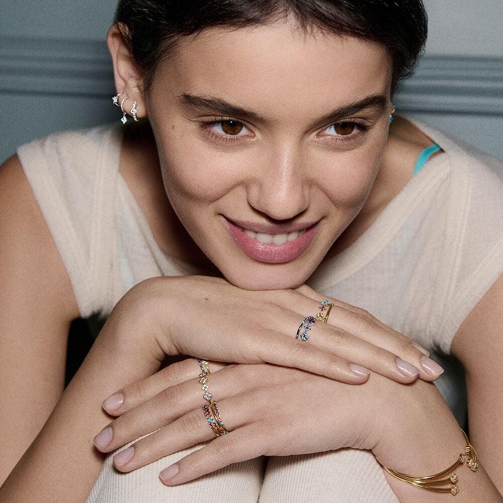 Agatha Bague Fine BELOVED - Multicolore / Doré 02240466-256-50