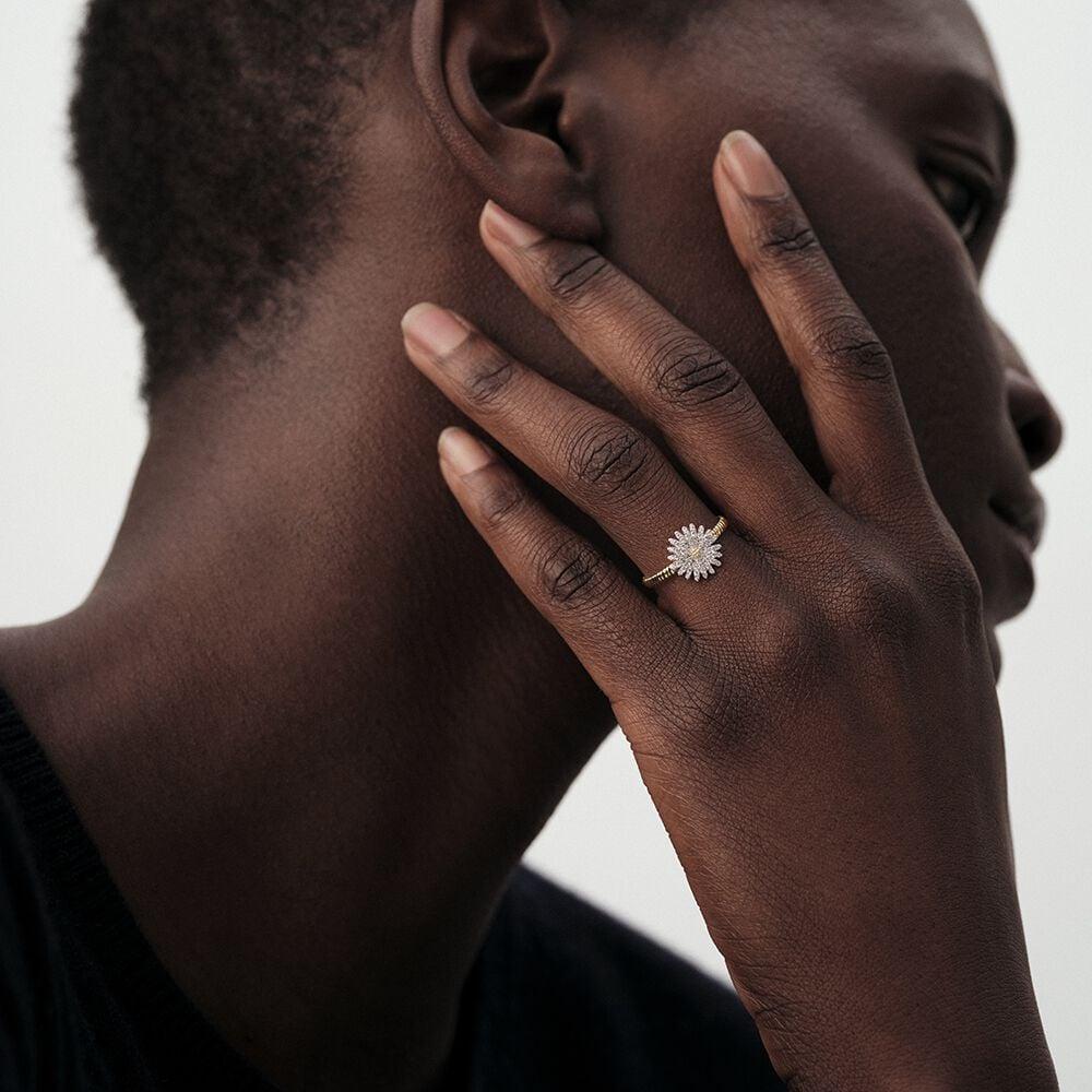 Agatha Bague Fine BLOSSOM - Cristal / Doré 02280055-137-50