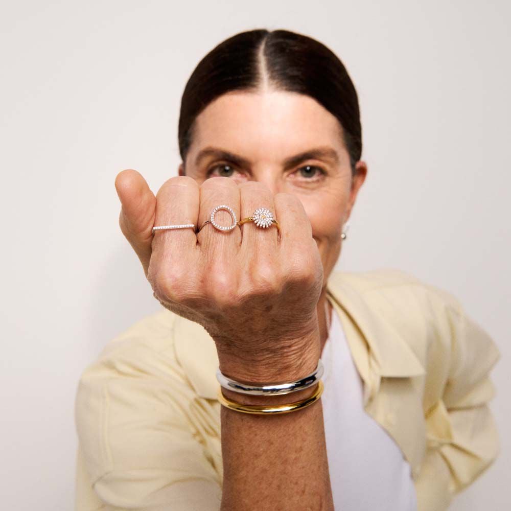 Agatha Bague Fine BLOSSOM - Cristal / Doré 02280055-137-50