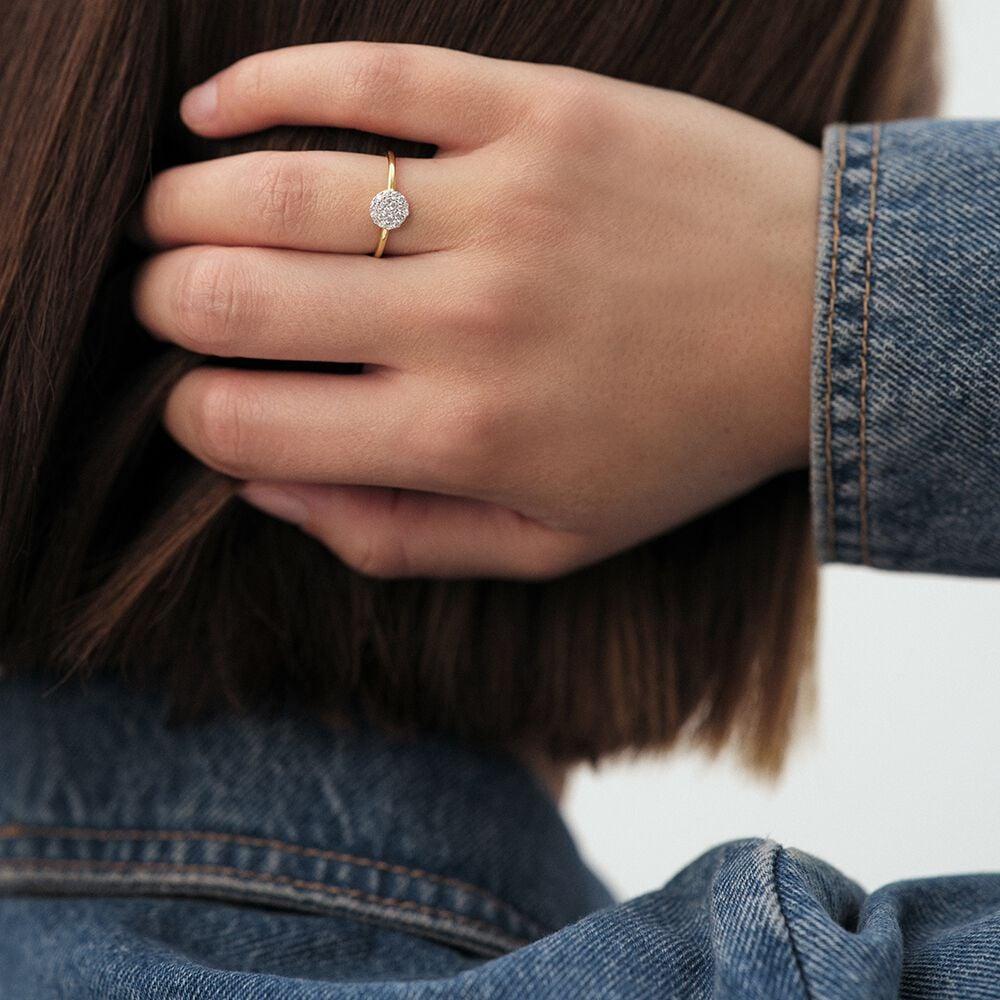 Agatha Bague Fine CRYSTAL - Cristal / Doré 02290064-137-50